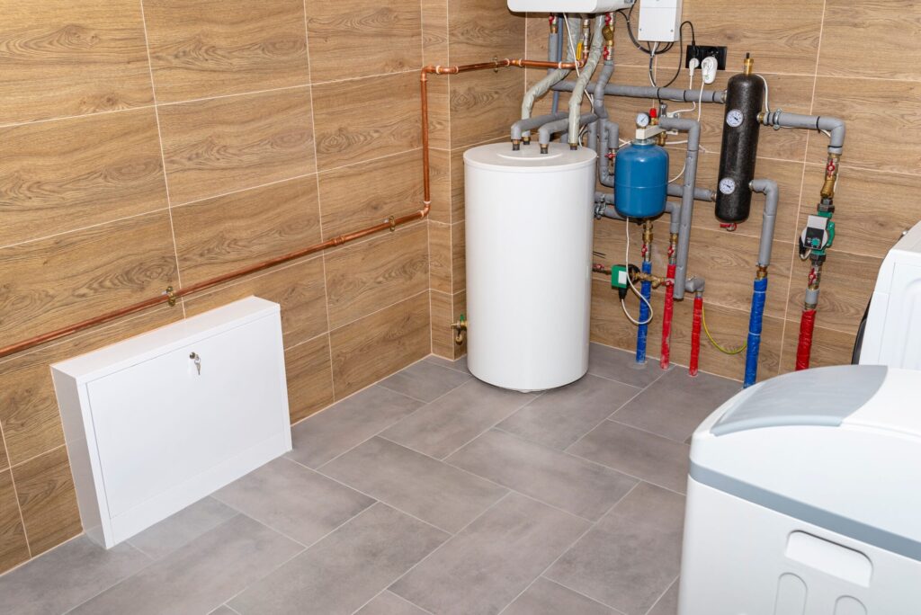 Residential water heater and plumbing system installed in Lebanon